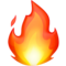 Fire emoji on Apple